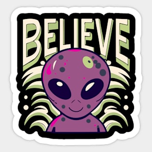 I Believe Explore the Unknown Sticker